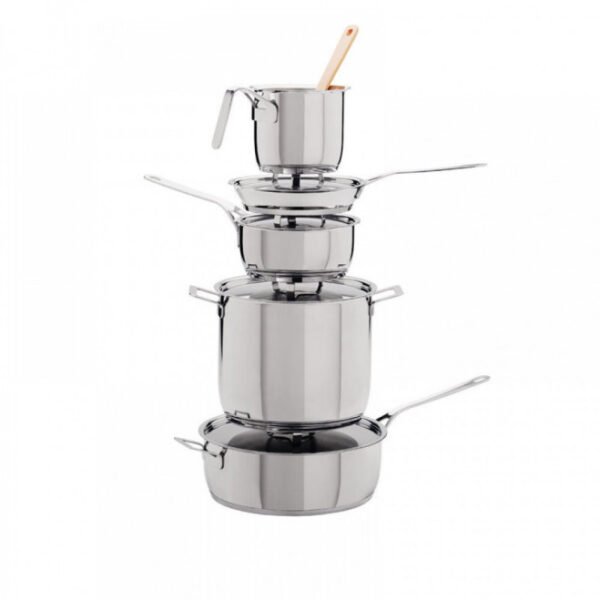 ALESSI SET PENTOLE 7 PEZZI "POTS e PANS" - immagine 3