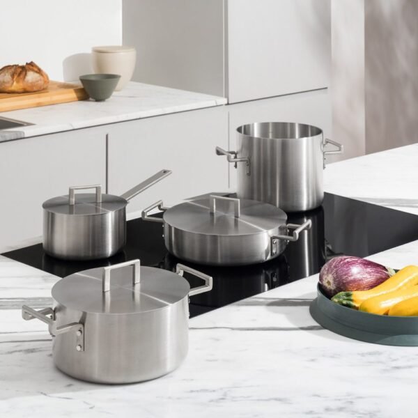ALESSI SET PENTOLE 7 PEZZI "CONVIVIO" - immagine 2